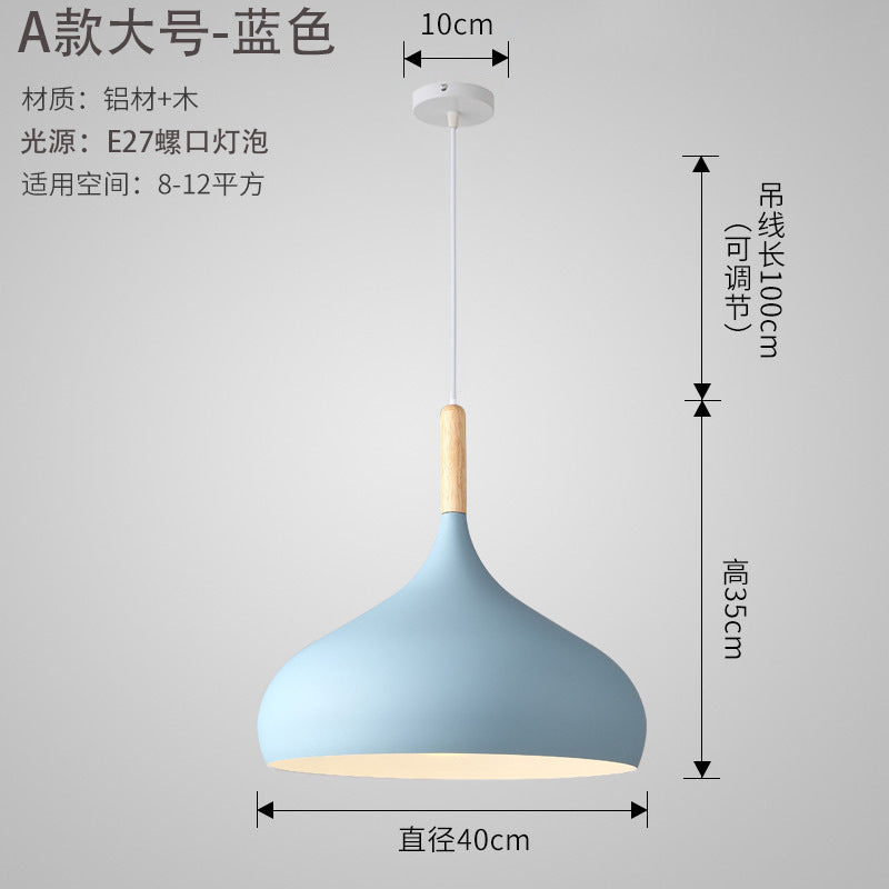 Nordic Style Vintage Restaurant Pendant Light Fixture