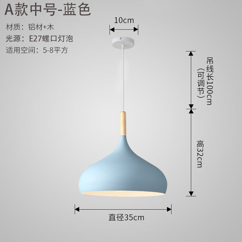 Nordic Style Vintage Restaurant Pendant Light Fixture