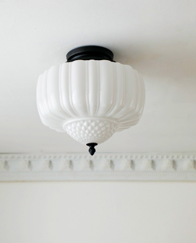 Marlo Ceiling Light - Vintage French Glass (One Piece)